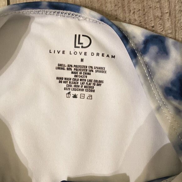 Live Love Dream Swimsuit One Piece Navy Blue Cloud Size Medium - Picture 8 of 8